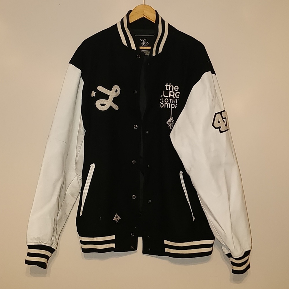 LRG Black & White Varsity Jacket